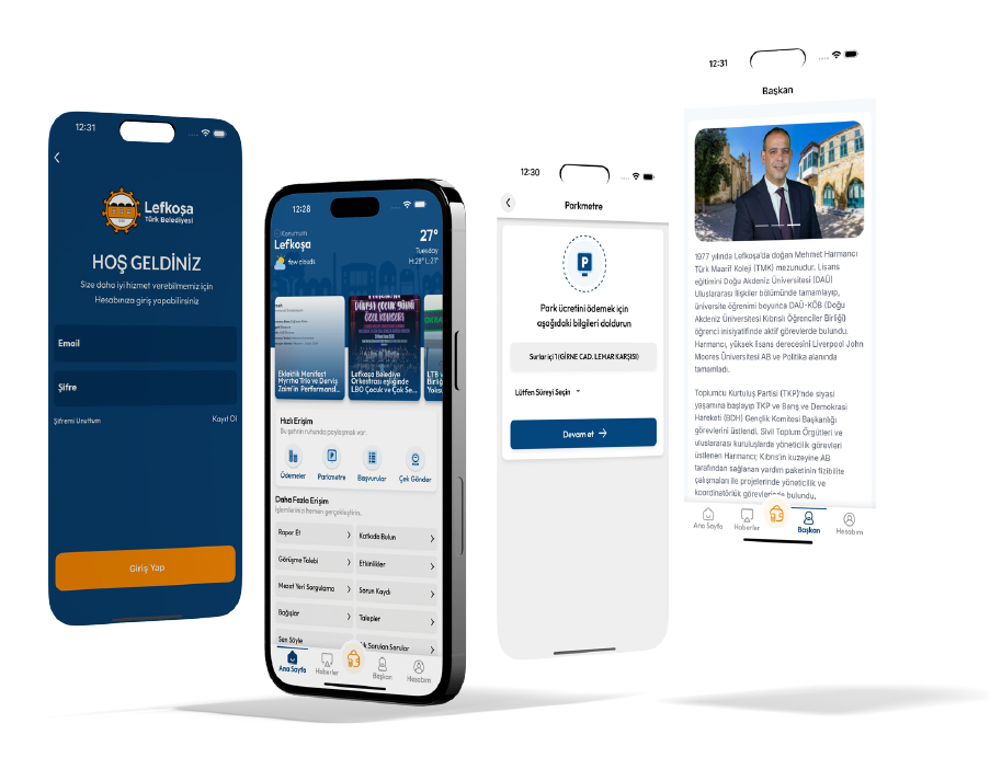 Native iOS and Android App for Lefkosa Turk Belediyesi